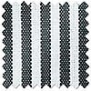 Nautical Stripes, Salt Black - Motorised Roman Blind
